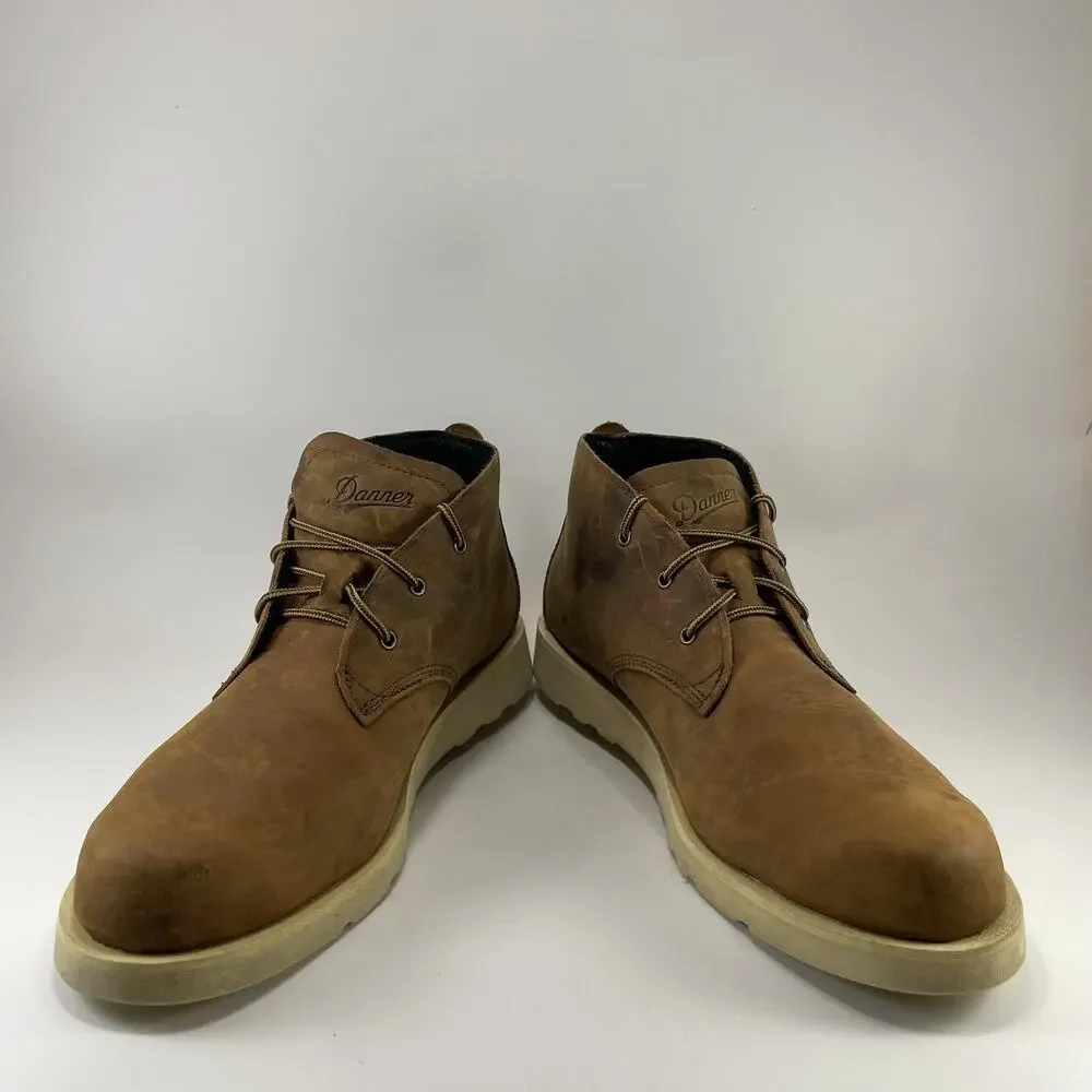 Danner Pine Grove Chukka Leather Brown Wedge Sole Boots Mens Size 12 USA Ankle